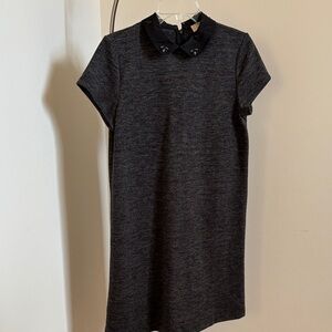 LOFT Charcoal Gray Short Sleeve Dress